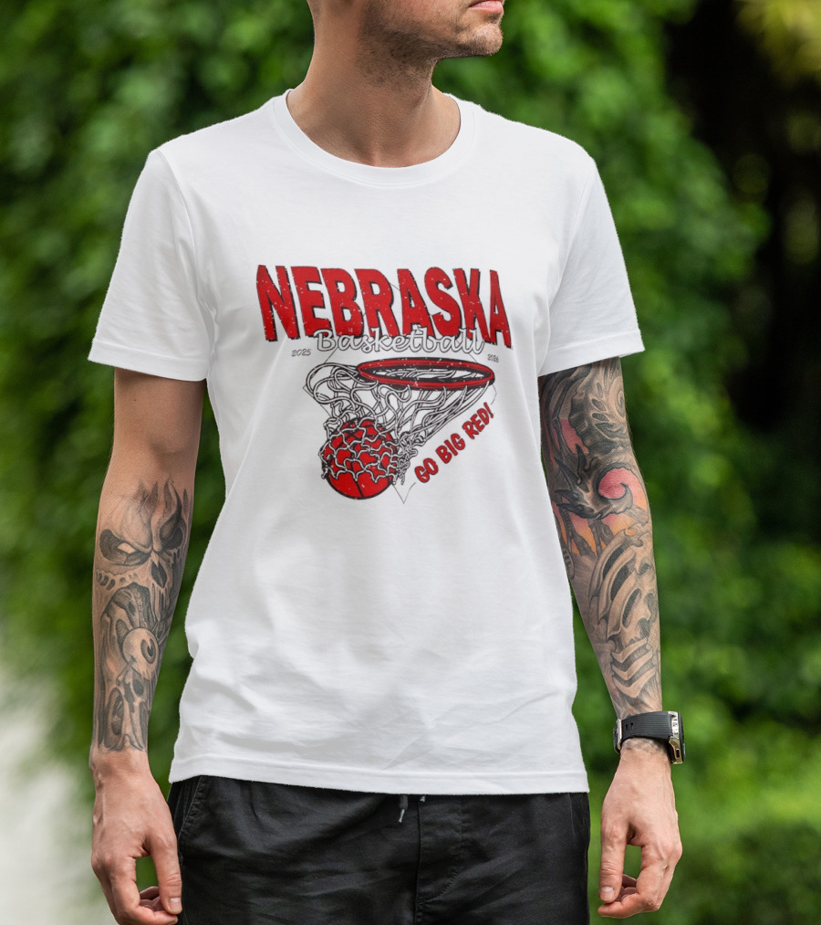 Nebraska Basketball Go Big Red 2025 2026 T-Shirt