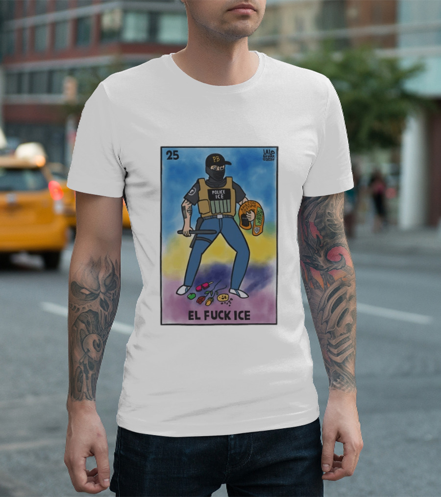 Police Ice Amazon Costume El Fck Ice Lalo Alcaraz 2023 PB T-Shirt