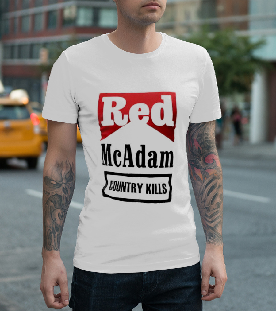 Red McAdam Country Kills Bold T-Shirt