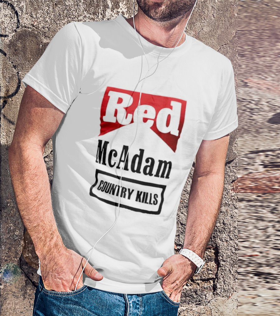 Red McAdam Country Kills Bold T-Shirt