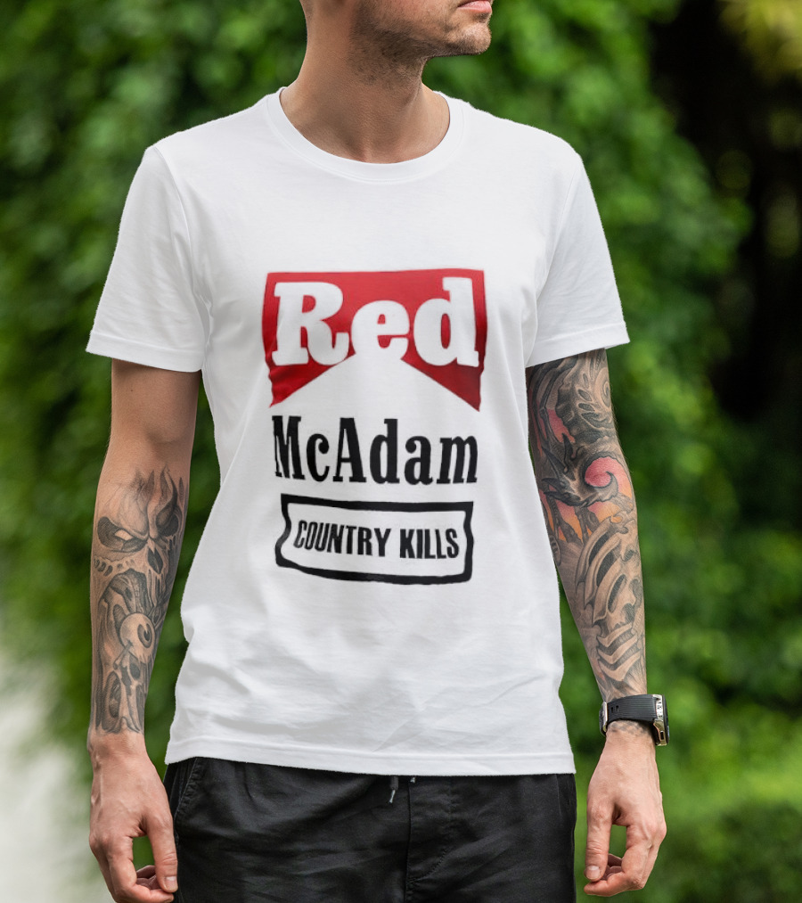Red McAdam Country Kills Bold T-Shirt