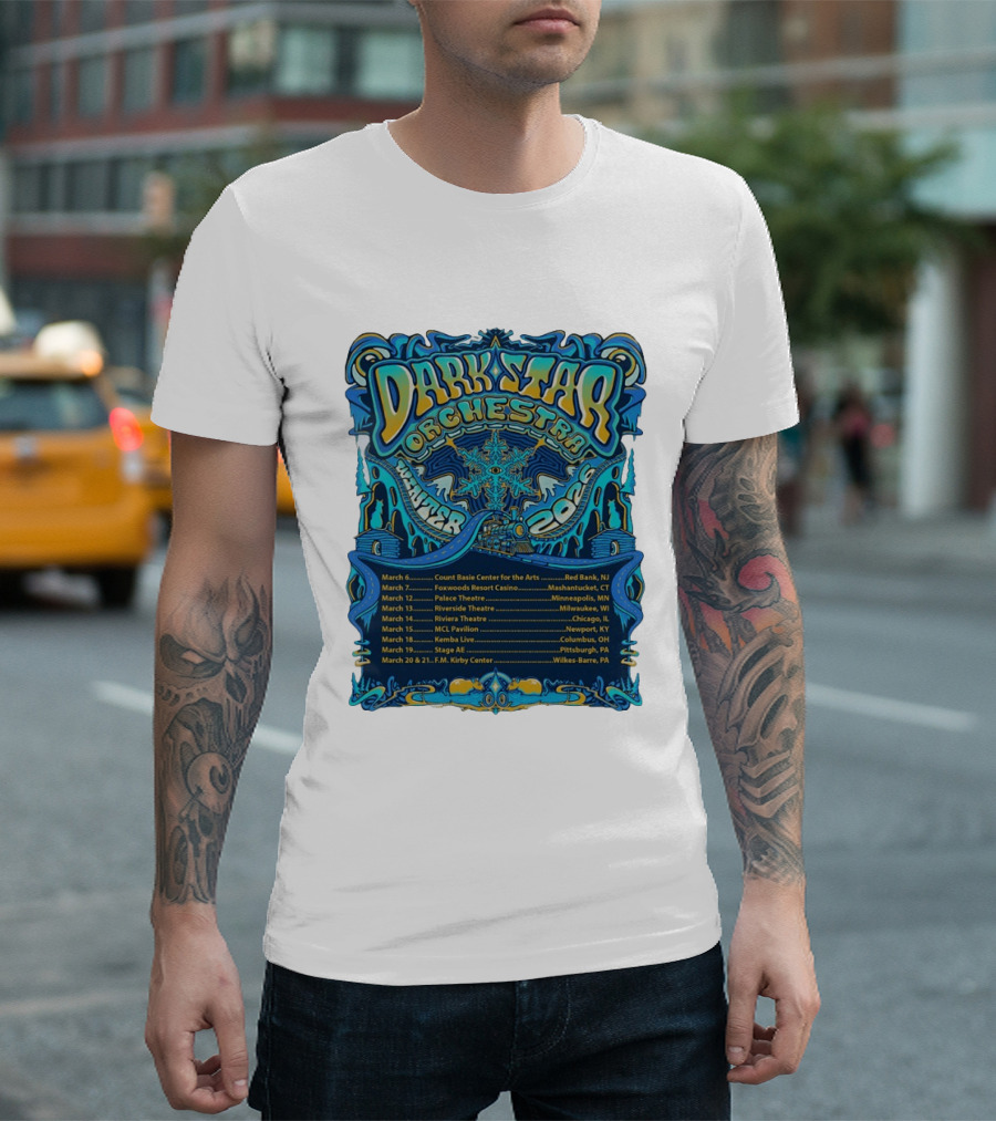 Dark Star Orchestra Winter Tour 2026 Concert Dates And Locations T-Shirt