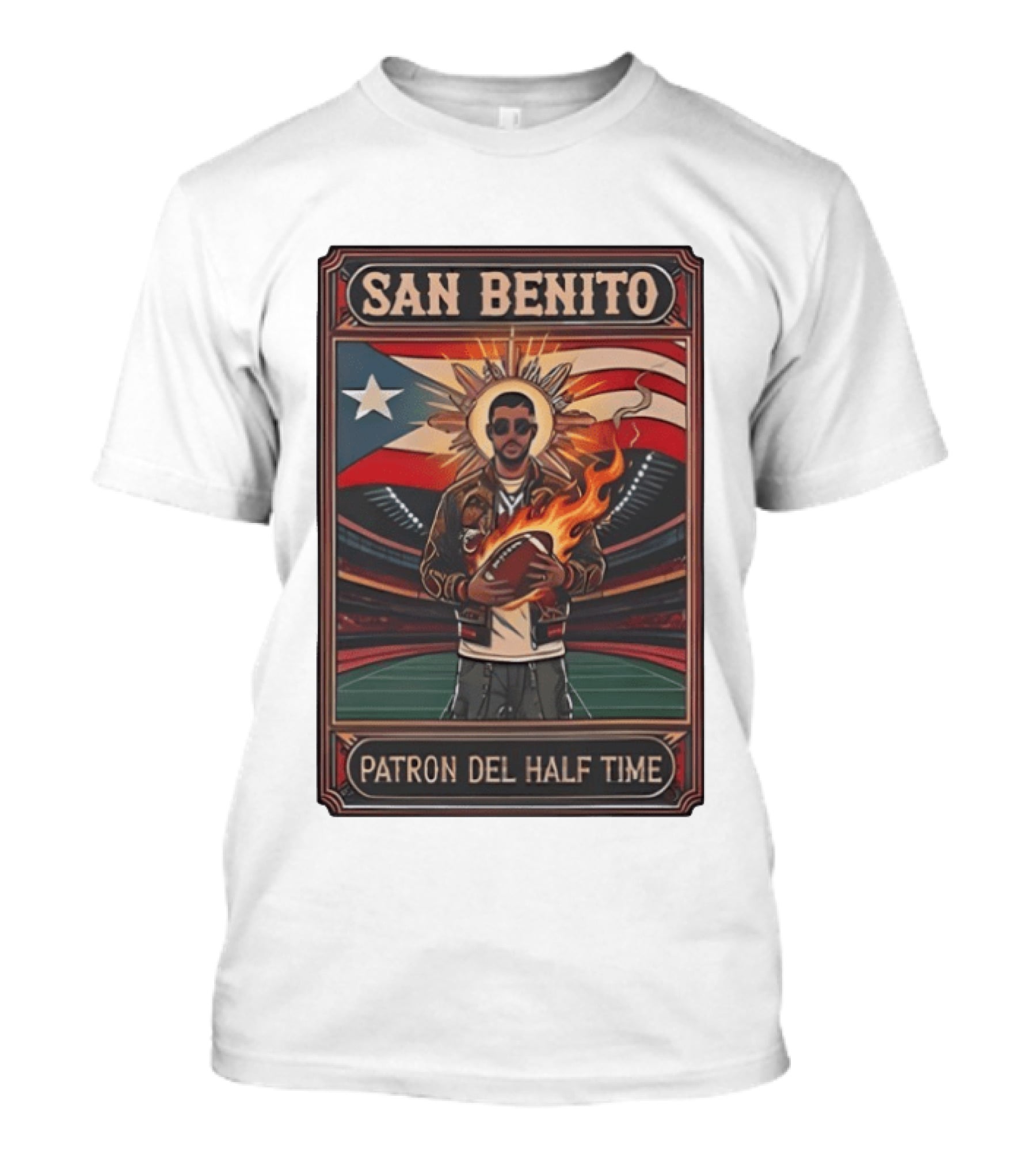 San Benito Patron Del Half Time Game Day Benito Bowl T-Shirt