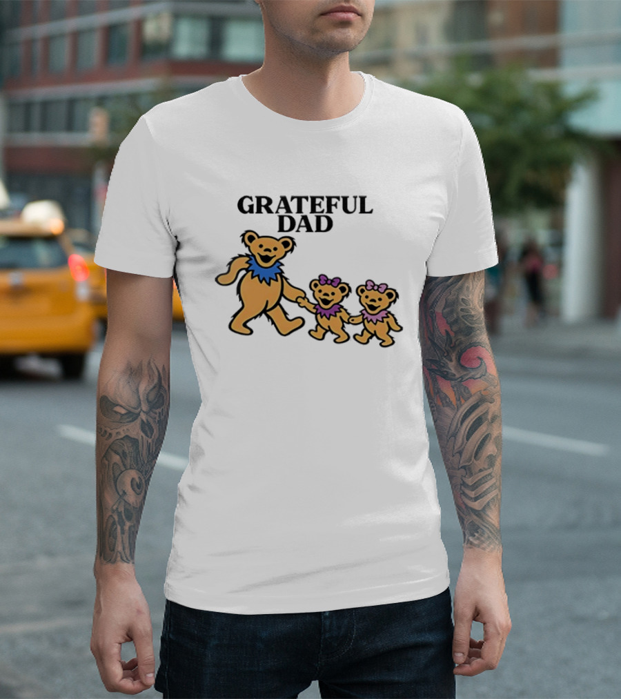 Grateful Dad Dancing Bears Family Grateful Dead Bears T-Shirt