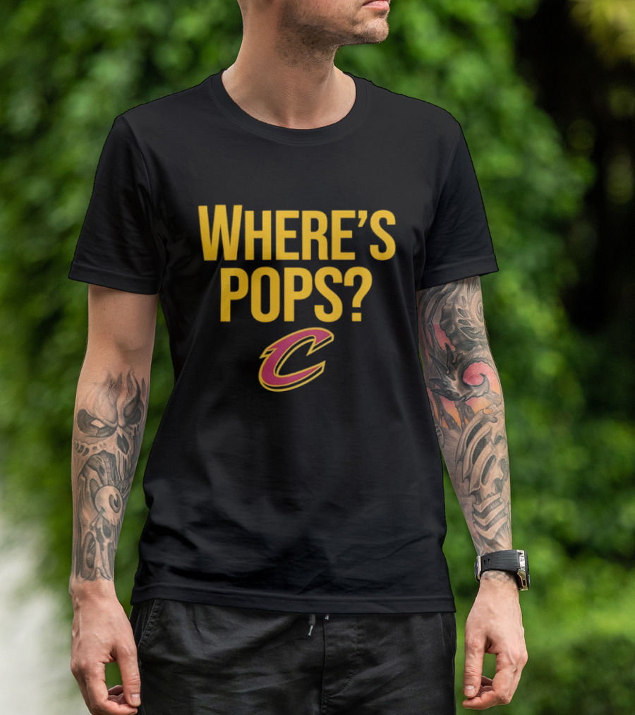 Cleveland Cavaliers Where's Pops Basketball C T-Shirt