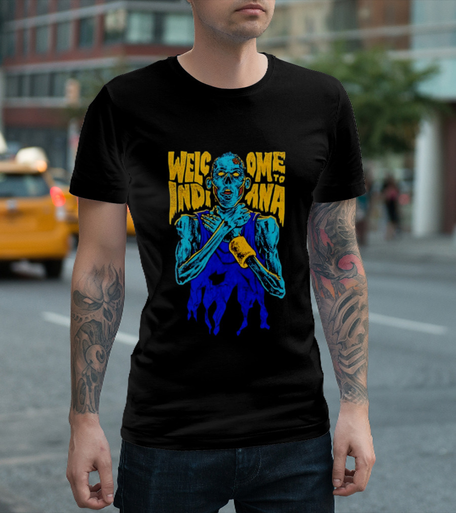 Welcome To Indiana Knick Killer Zombie T-Shirt