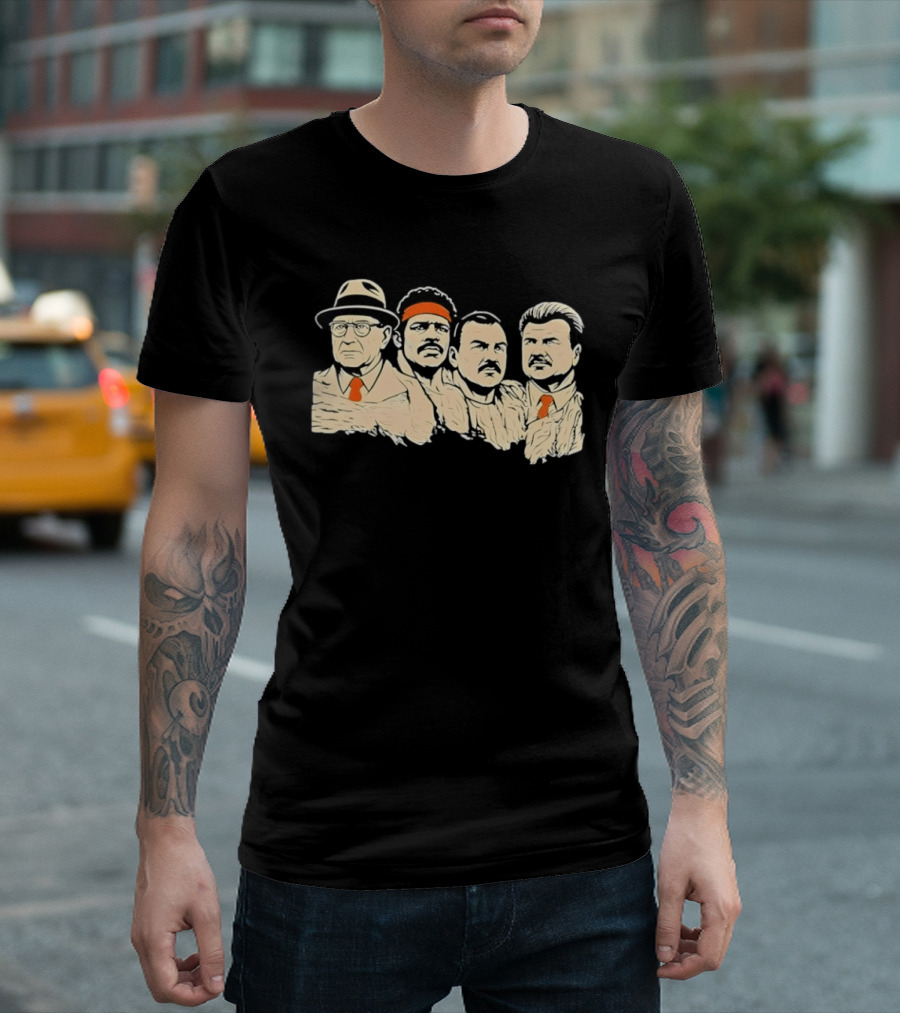 Rushmore Bears Mike Ditka Coach Iconic Football History T-Shirt