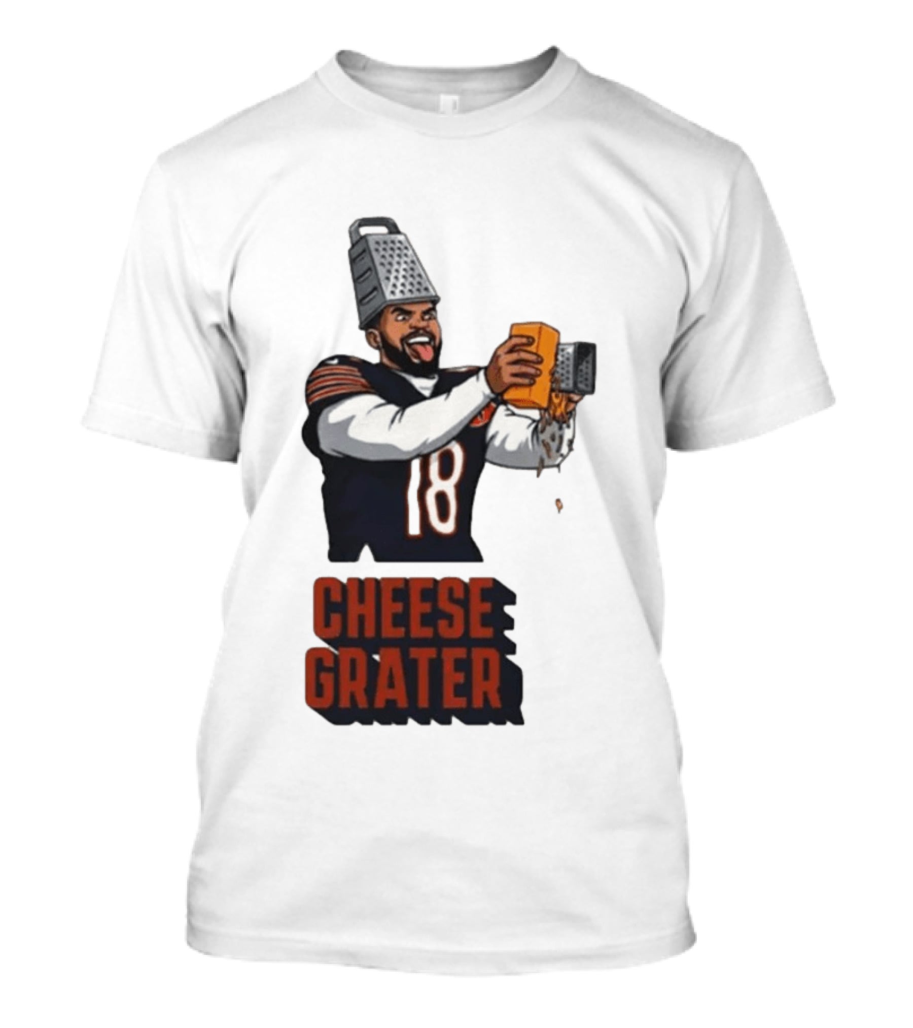 Caleb Williams Cheese Grater Chicago Football Humor T-Shirt
