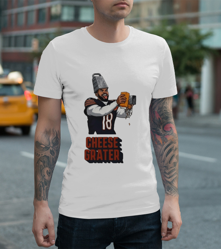 Caleb Williams Cheese Grater Chicago Football Humor T-Shirt