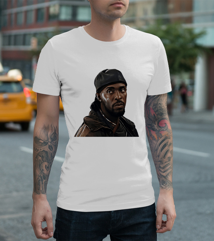 Tray Chaney The Wire Omar Leather Hat Beaded Necklace T-Shirt