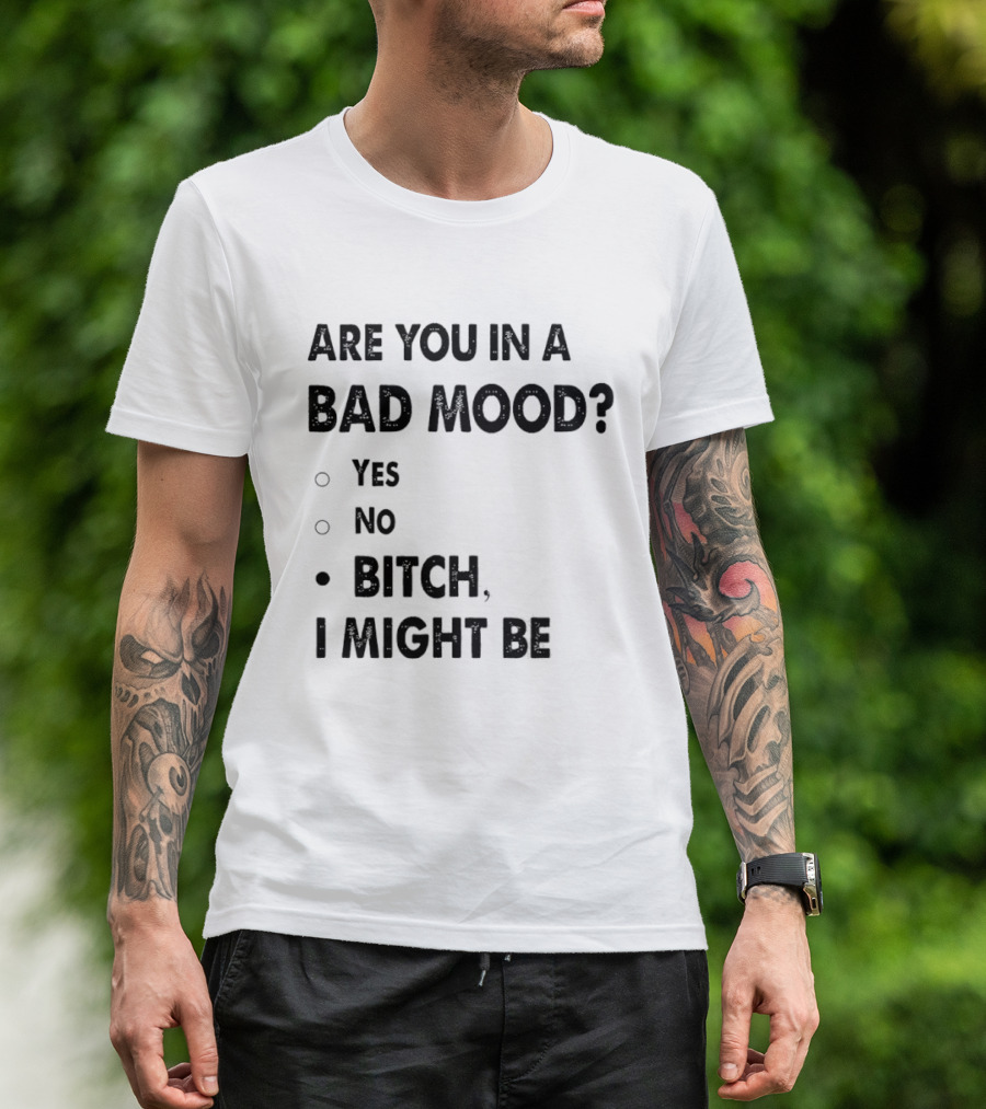 Are You In A Bad Mood Yes No Bitch I Might Be T-Shirt