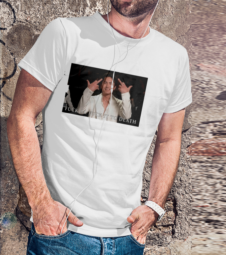 Hudson Williams Fuck AI Fuck It To Death Middle Finger Gesture T-Shirt