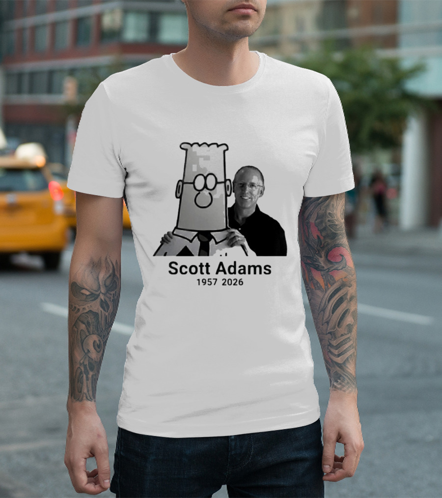 Scott Adams 1957 2026 Dilbert T-Shirt