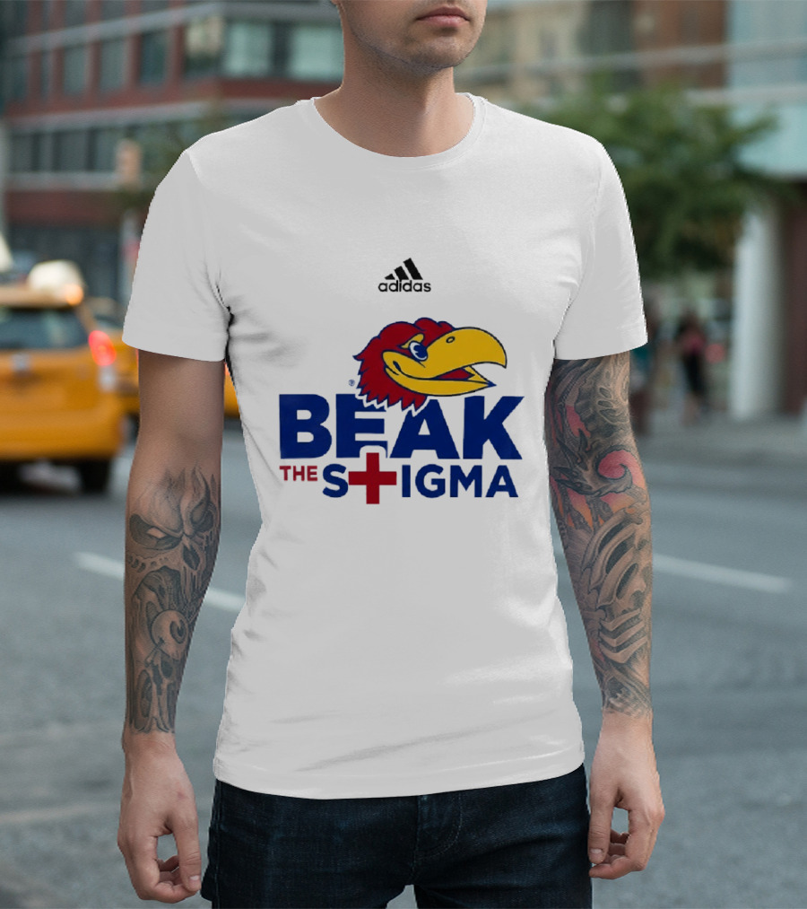 Adidas Kansas Jayhawks Beak The Stigma T-Shirt