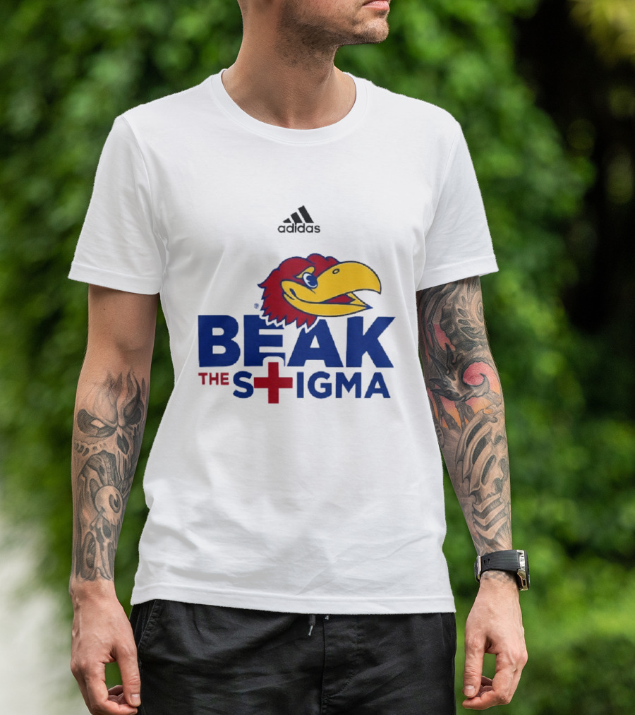 Adidas Kansas Jayhawks Beak The Stigma T-Shirt