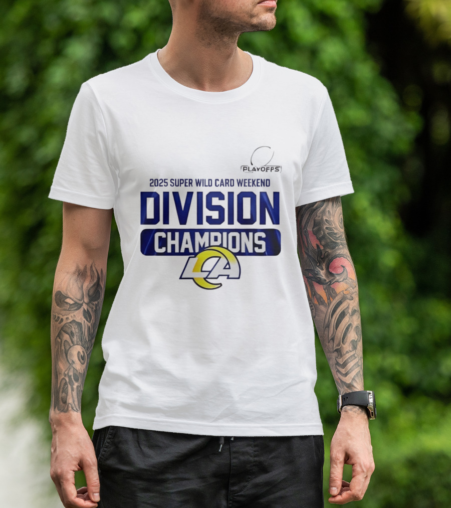 2025 Super Wild Card Weekend Los Angeles Division Champions T-Shirt