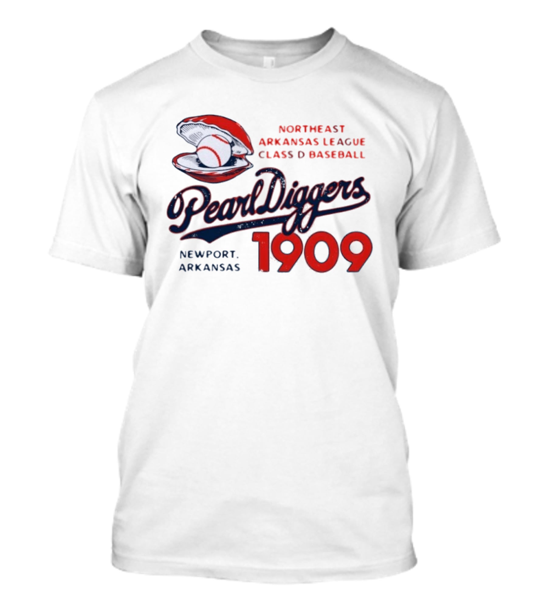 Northeast Arkansas League Class D Baseball Pearl Diggers Newport Arkansas 1909 T-Shirt