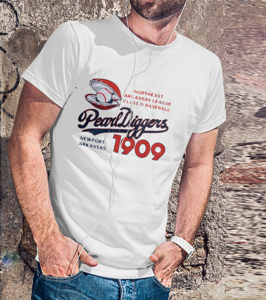 Northeast Arkansas League Class D Baseball Pearl Diggers Newport Arkansas 1909 T-Shirt