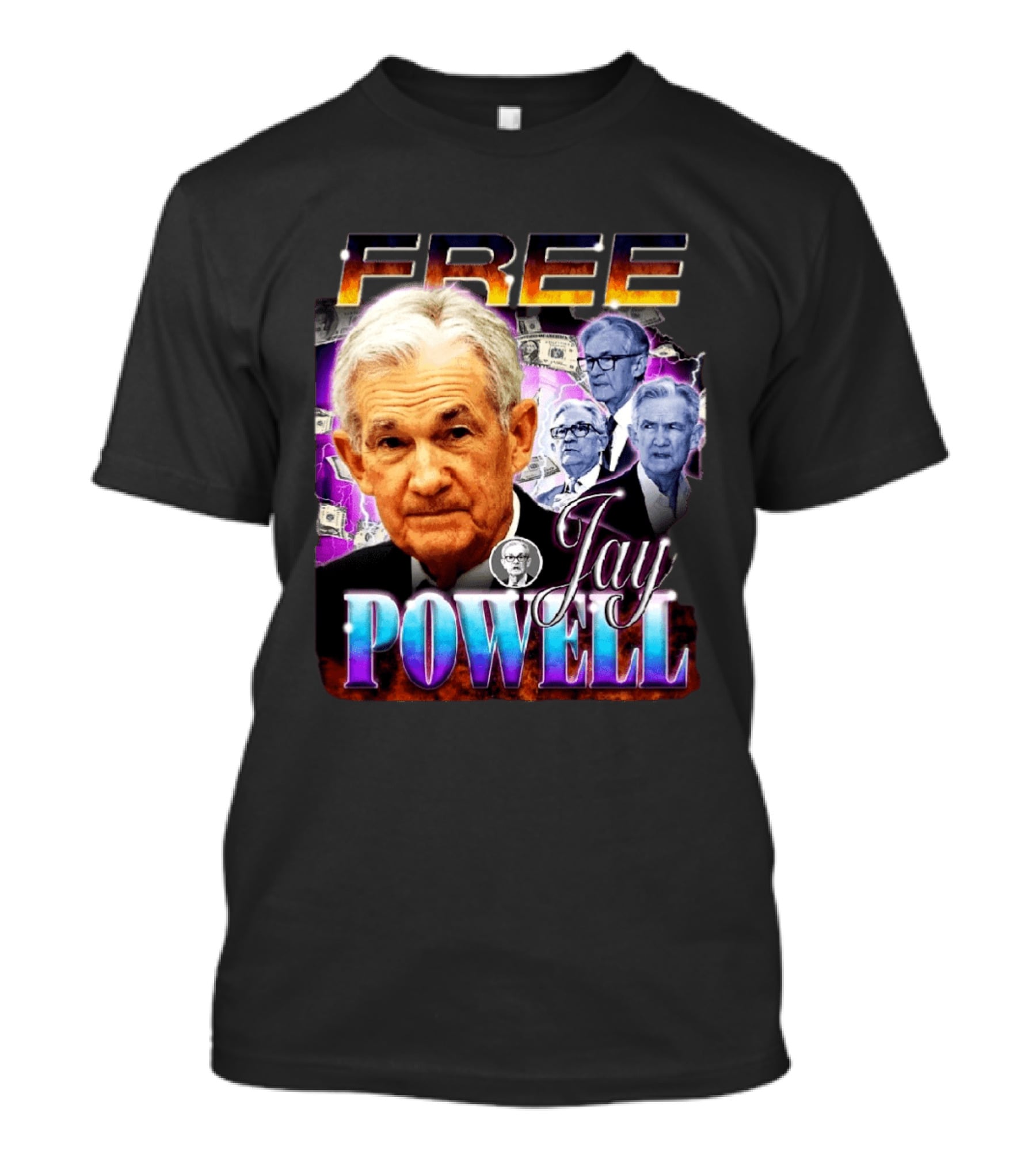 Free Jay Powell Jerome Powell Money T-Shirt
