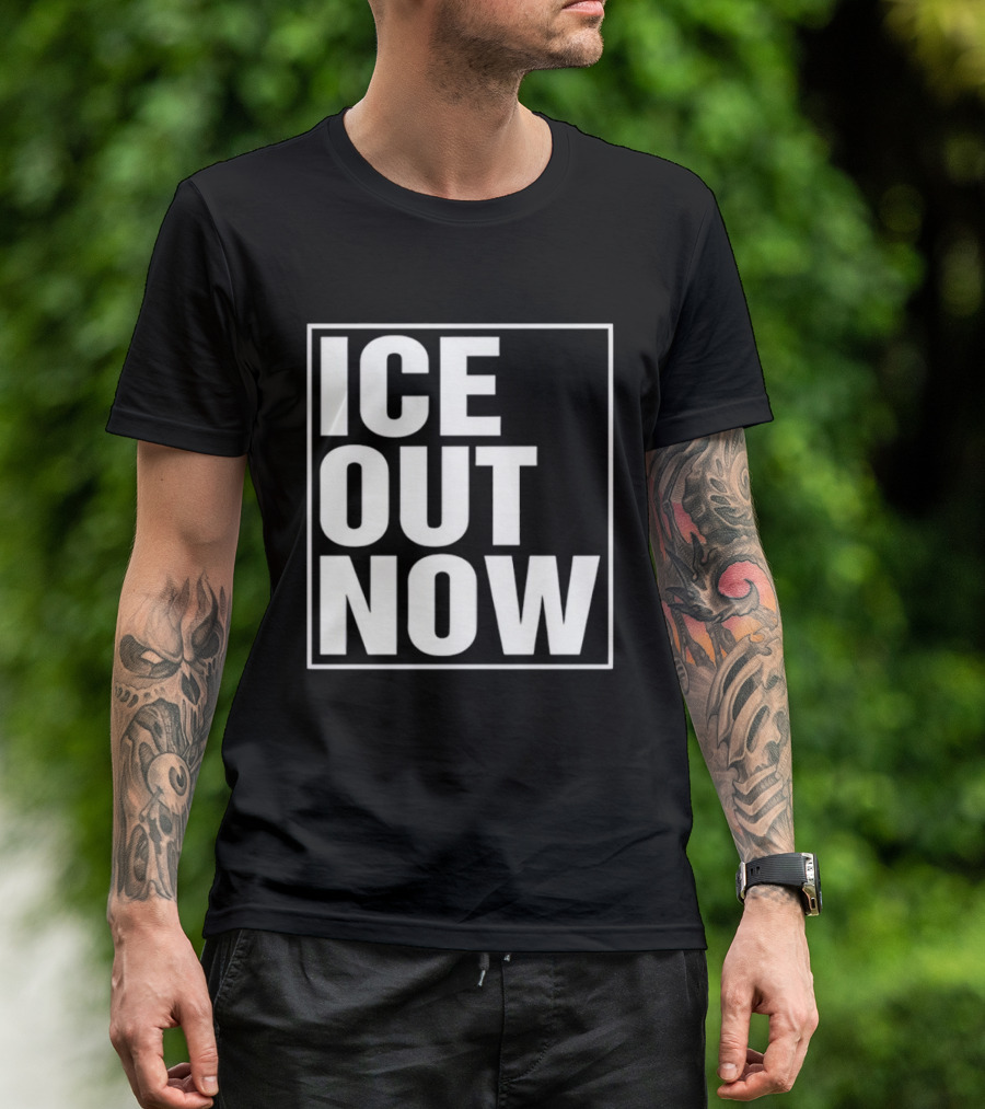 Ice Out Now Abolish Ice Activism T-Shirt