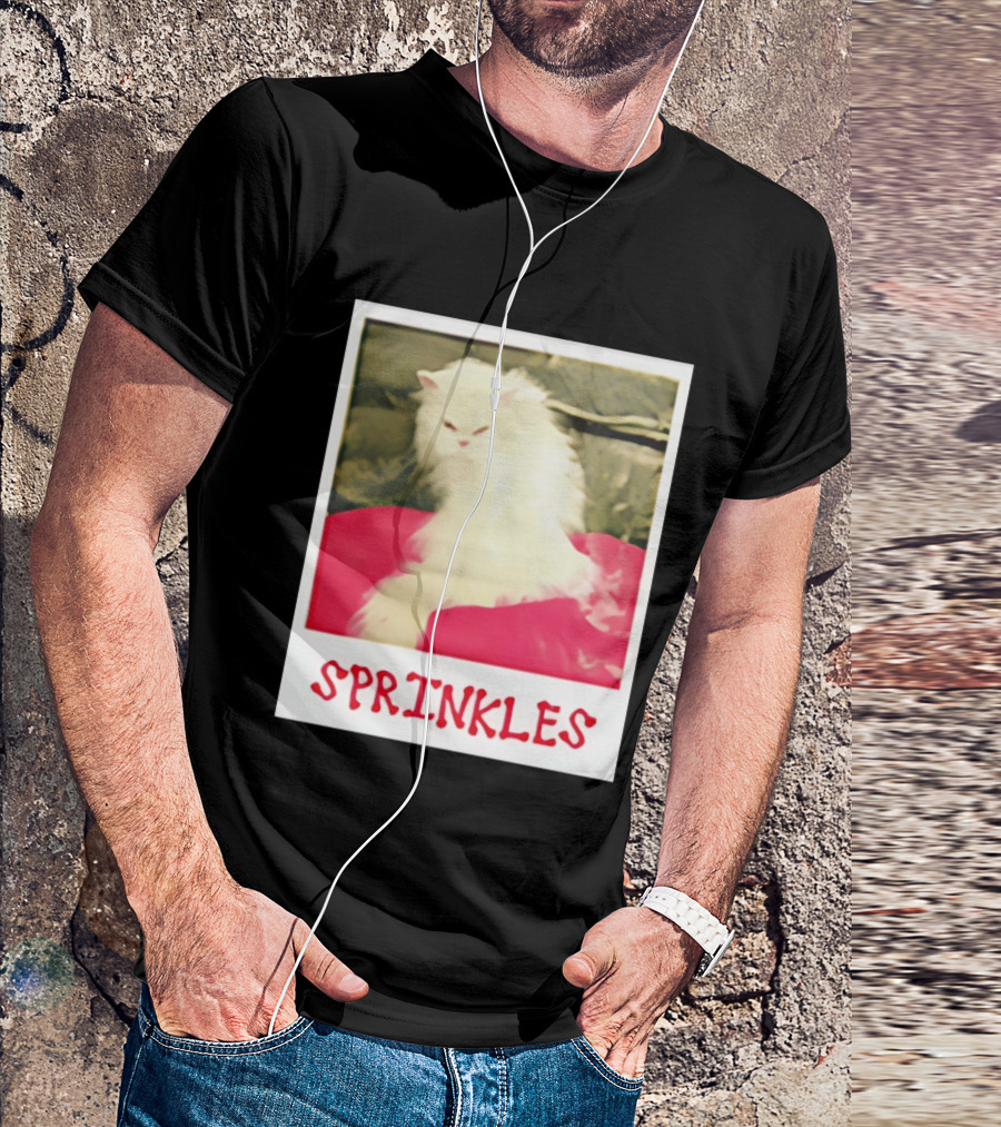 Office Angela Martin Sprinkles Cat Image Pólvora T-Shirt