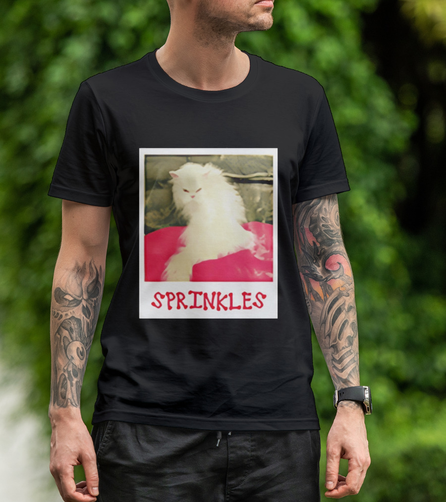 Office Angela Martin Sprinkles Cat Image Pólvora T-Shirt