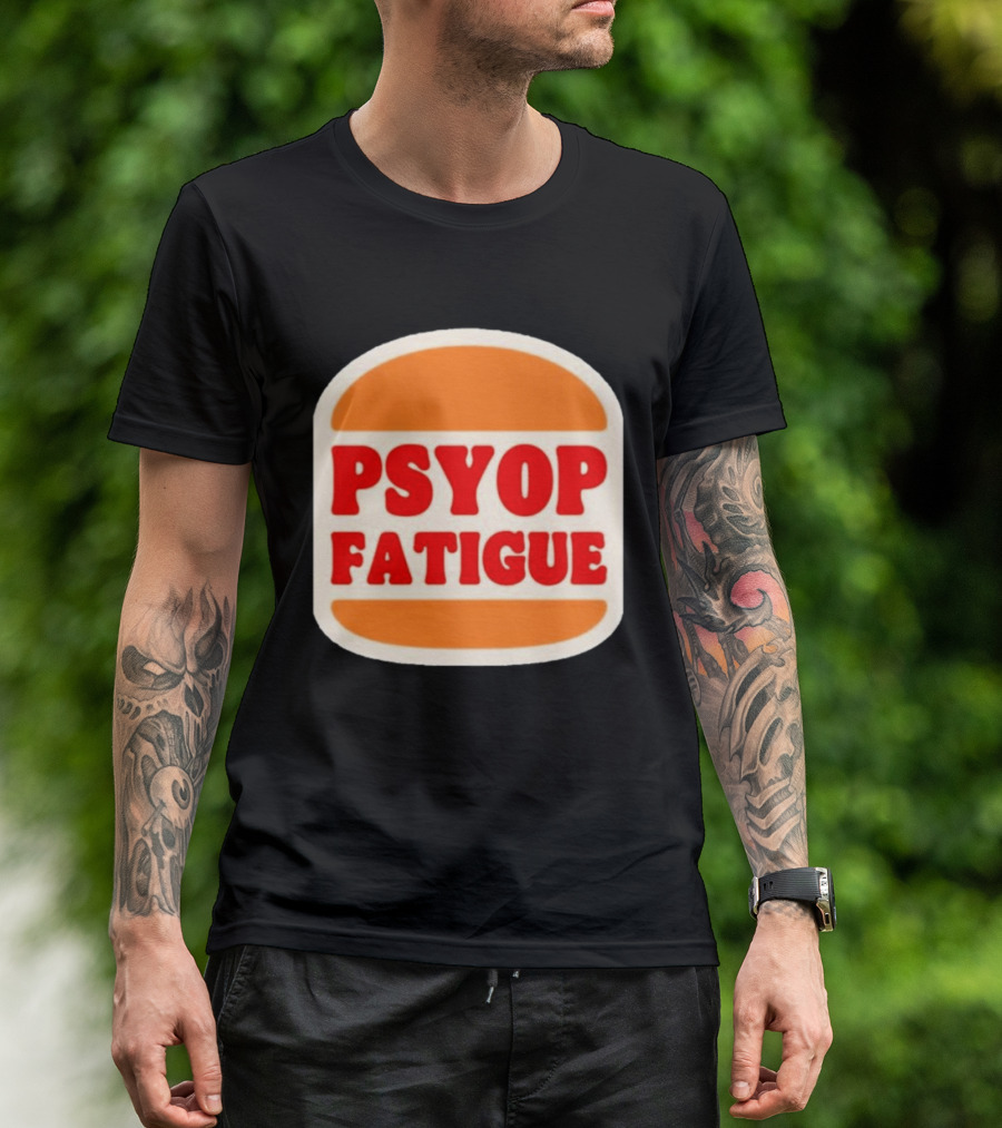 Psyop Fatigue Burger Parody Spirituallock T-Shirt