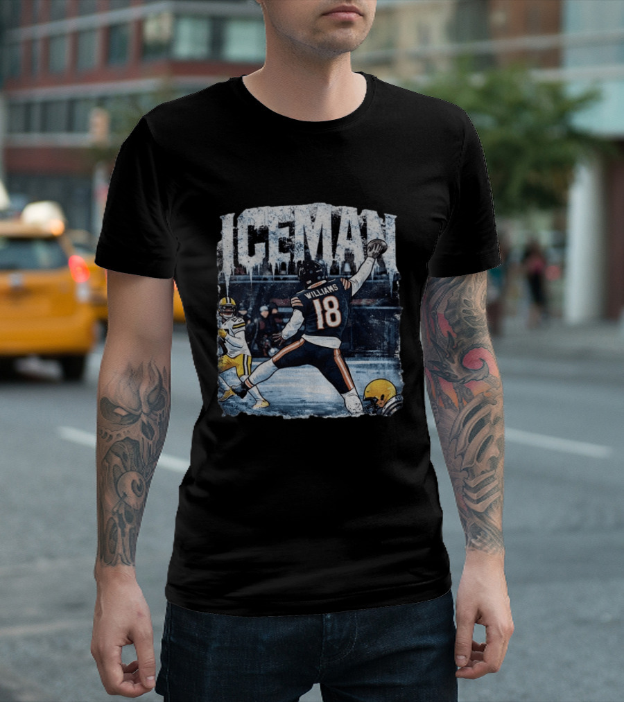 Caleb Williams Iceman Chicago Bears Football Tailgate Game Day Quarterback Action T-Shirt