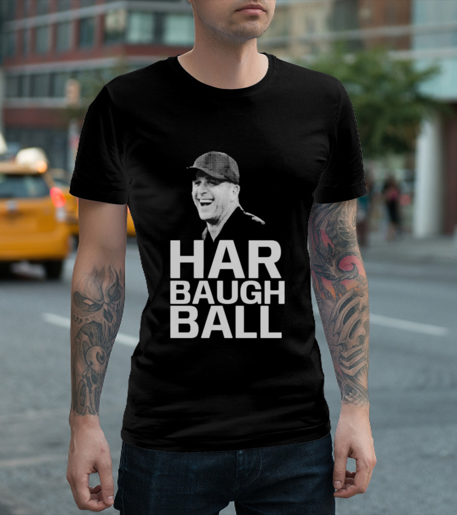 Jim Harbaugh Ball New York Giants Coach T-Shirt