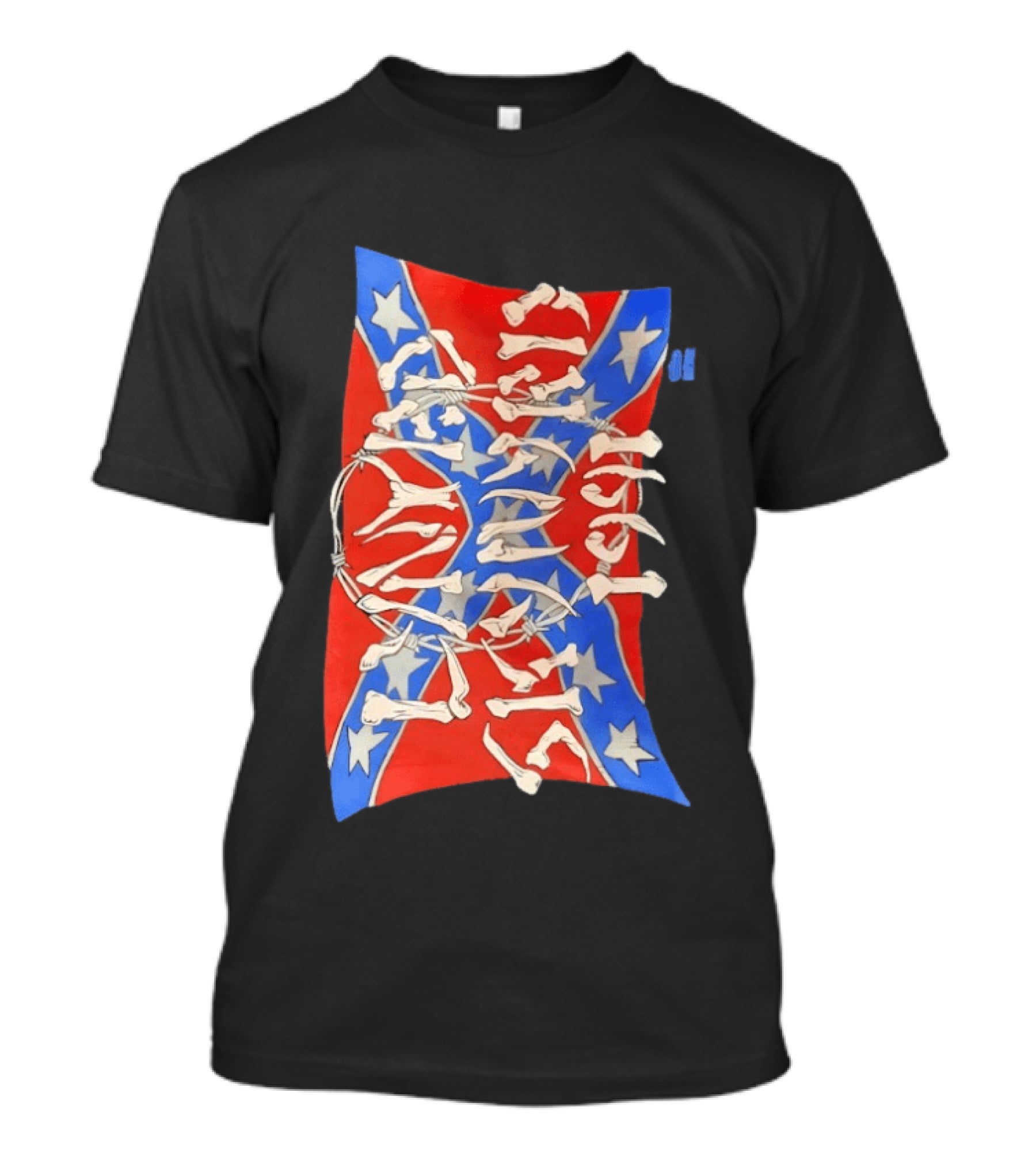 Lynyrd Skynyrd 1991 Confederate Flag Skeleton Bones T-Shirt