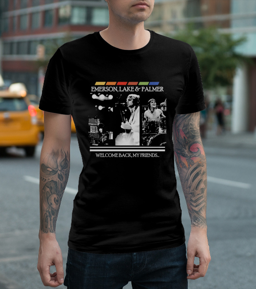 Emerson Lake And Palmer Welcome Back My Friends Retro Concert T-Shirt