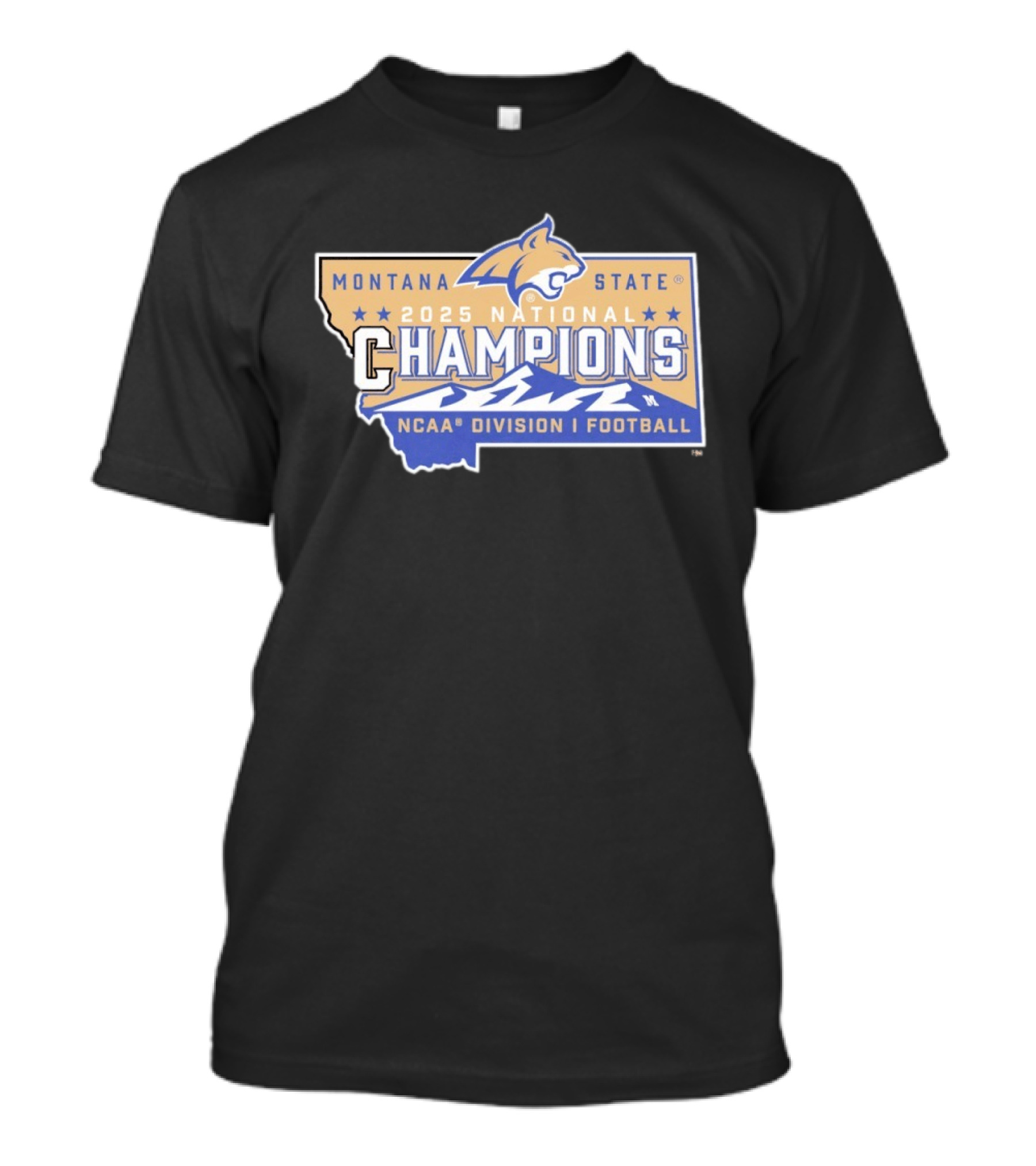 Montana State Bobcats 2025 National Champions NCAA Division I Football T-Shirt