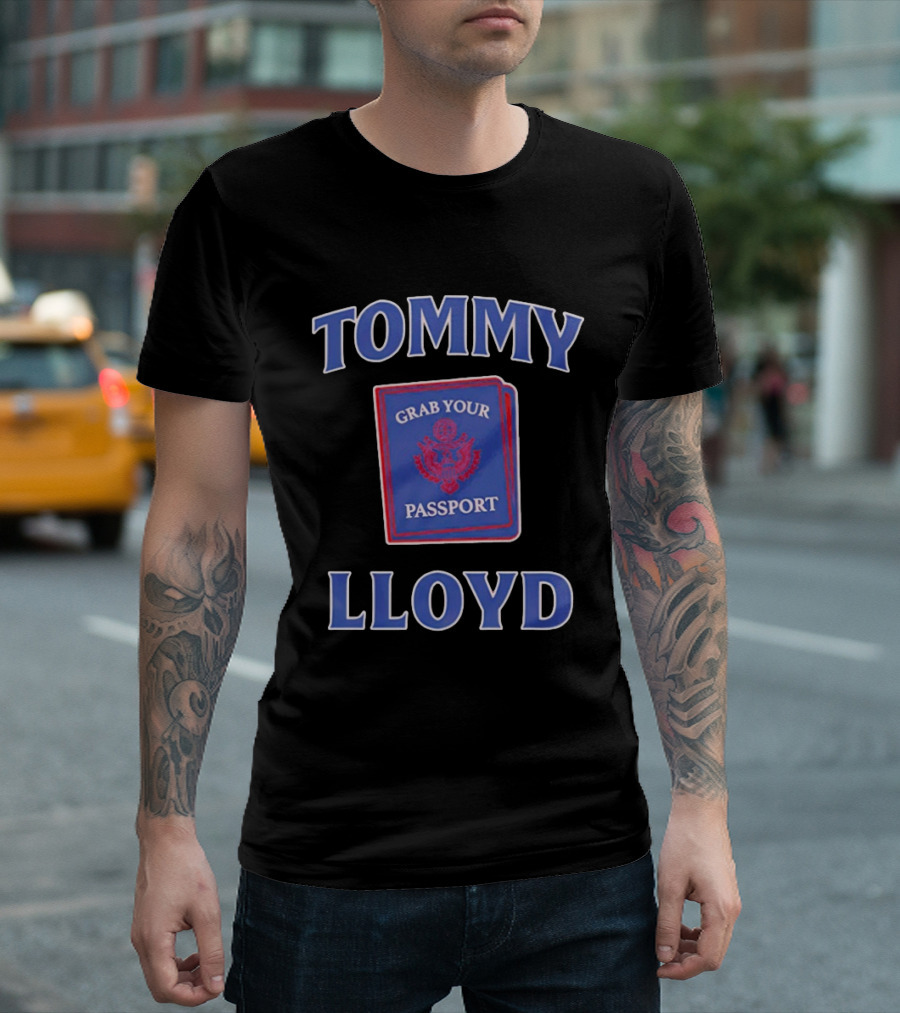 Tommy Lloyd Grab Your Passport Concept T-Shirt