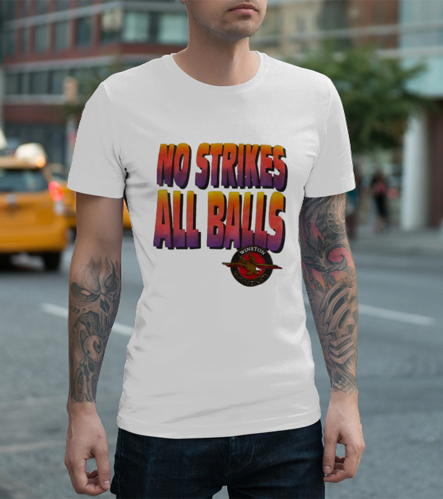 Winston Motorsports No Strikes All Balls T-Shirt