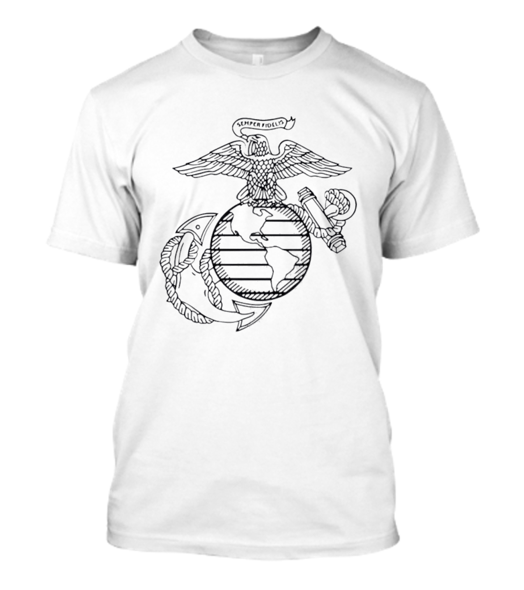 Avatar Jake Sully US Marines Semper Fidelis Eagle Globe And Anchor T-Shirt