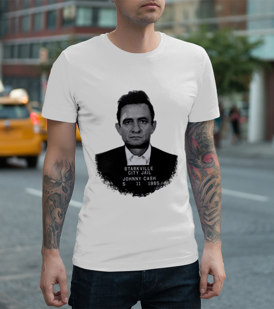 Johnny Cash Starkville City Jail 5 11 1965 T-Shirt