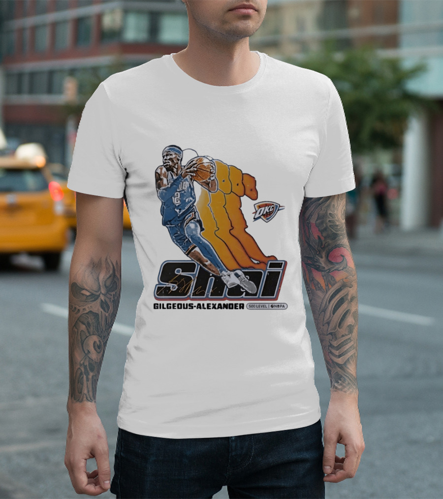 Shai Gilgeous Alexander Oklahoma City Thunder 500 Level NBPA T-Shirt