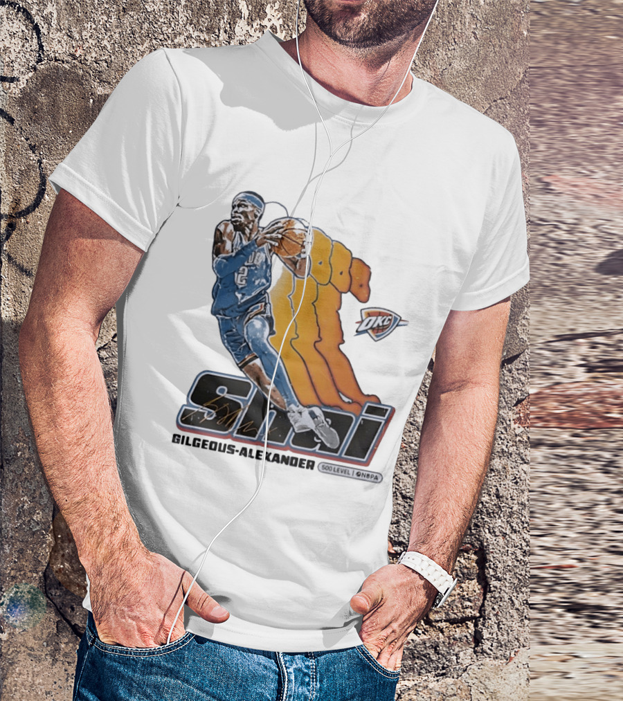 Shai Gilgeous Alexander Oklahoma City Thunder 500 Level NBPA T-Shirt
