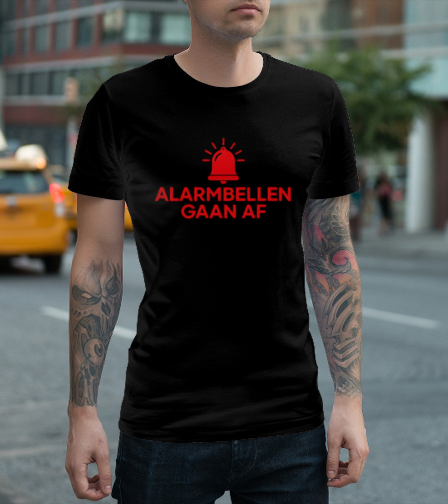 Alarmbellen Gaan Af Bell Symbol Alert T-Shirt
