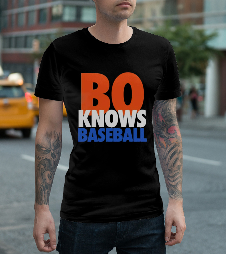 Bo Knows Baseball Retro Sports T-Shirt