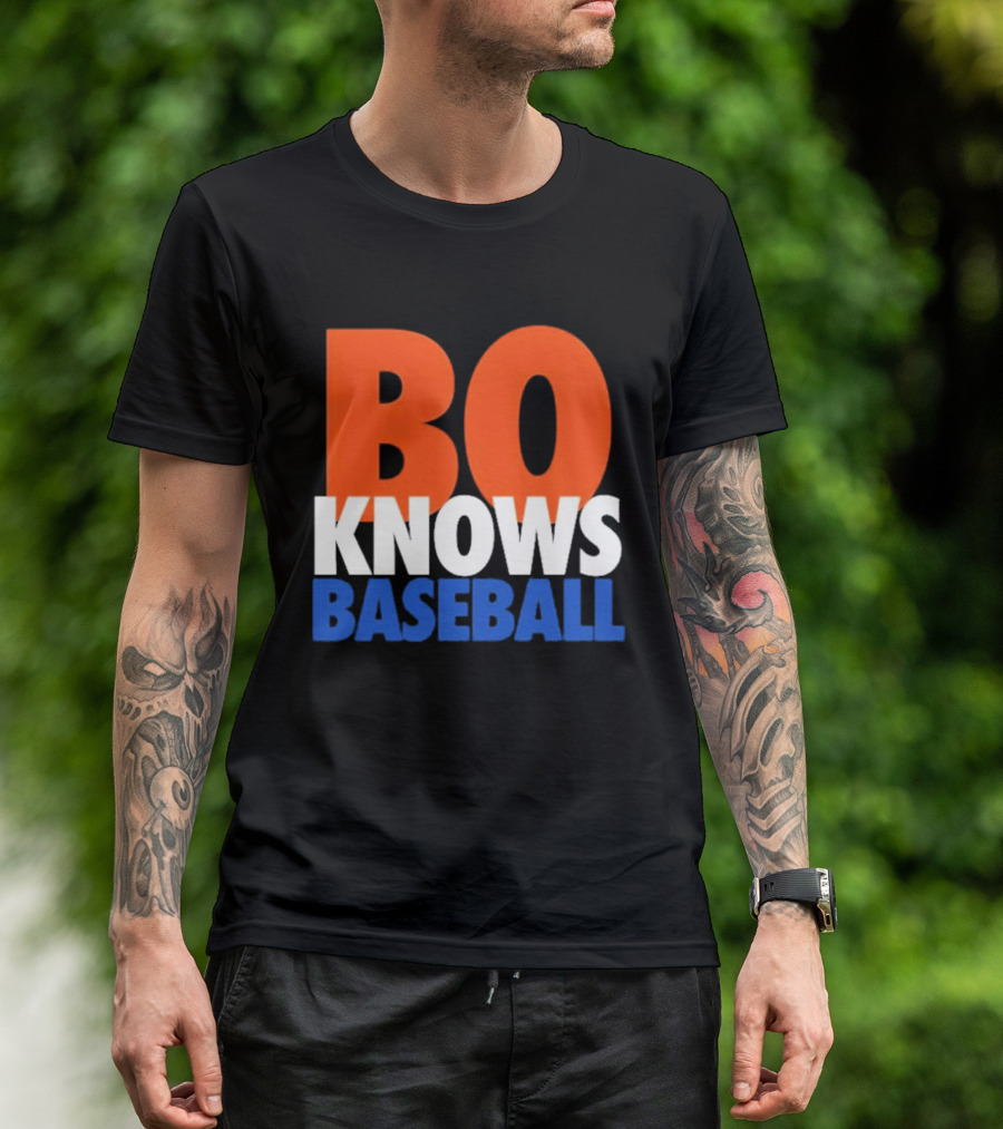 Bo Knows Baseball Retro Sports T-Shirt