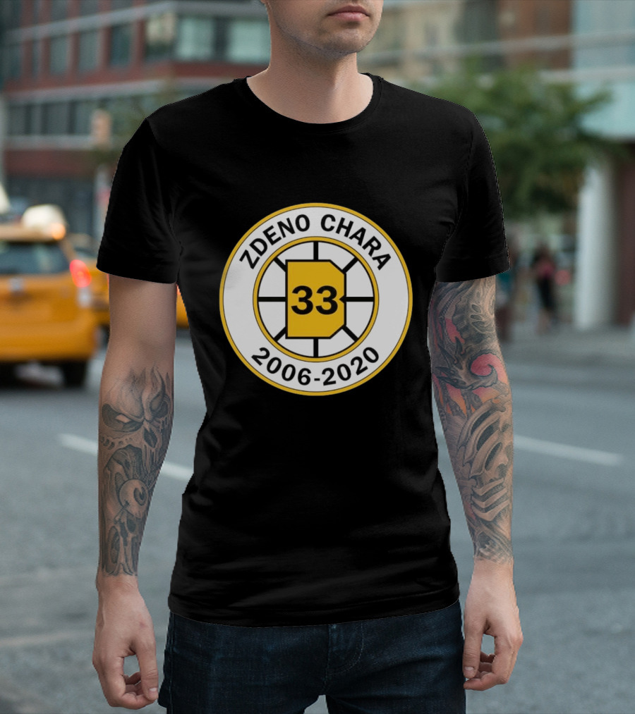 Boston Bruins Zdeno Chára 33 Commemorative 2006 2020 T-Shirt