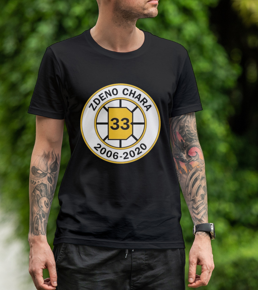 Boston Bruins Zdeno Chára 33 Commemorative 2006 2020 T-Shirt