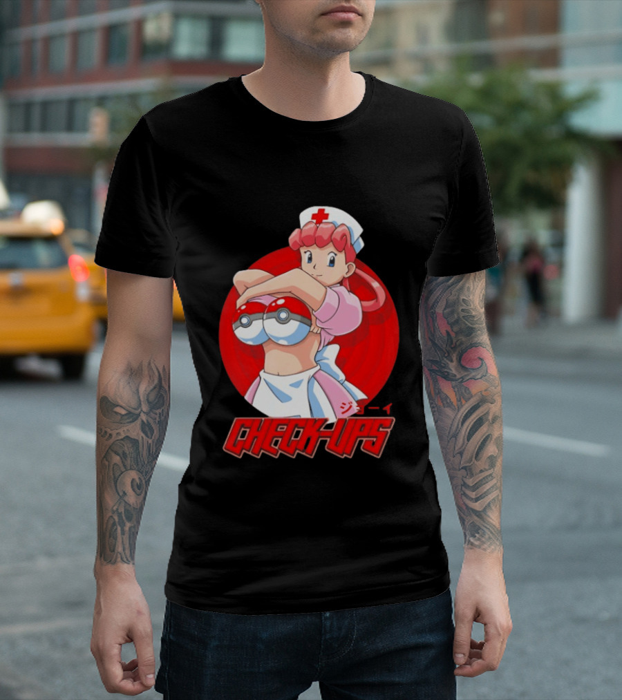 Check Ups Nurse Joy Pokeball Nurse T-Shirt