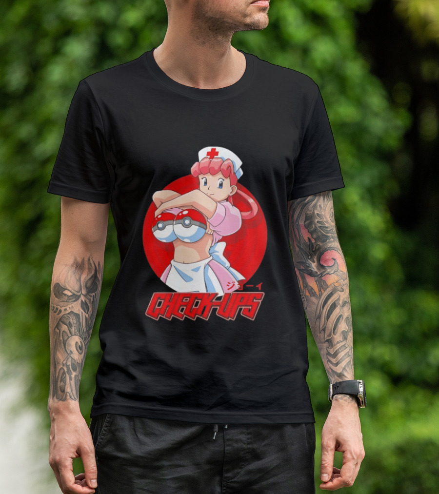 Check Ups Nurse Joy Pokeball Nurse T-Shirt