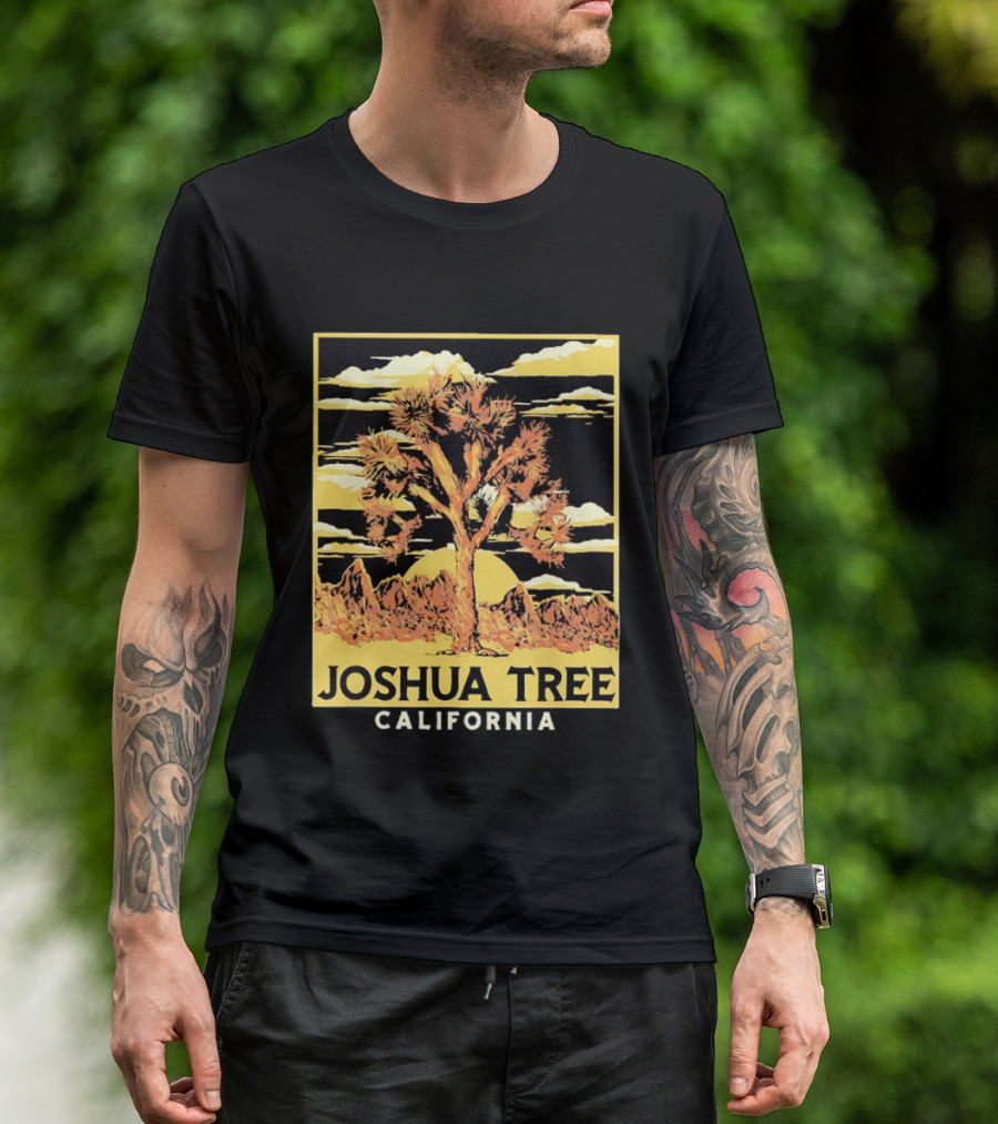 Joshua Tree California Desert Sunset Scenery T-Shirt