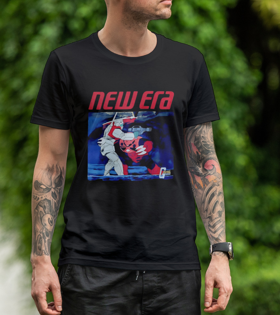 New Era Gundam 1979 Anime Battle Scene T-Shirt
