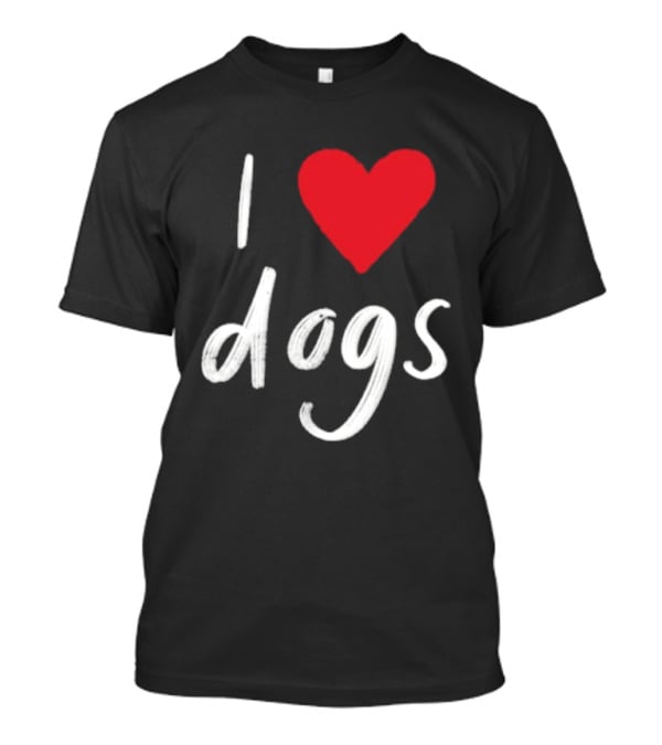 We Rate Dogs I Heart Dogs Love Canine T-Shirt
