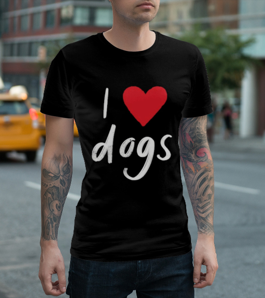 We Rate Dogs I Heart Dogs Love Canine T-Shirt