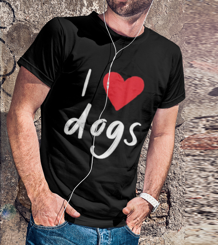 We Rate Dogs I Heart Dogs Love Canine T-Shirt